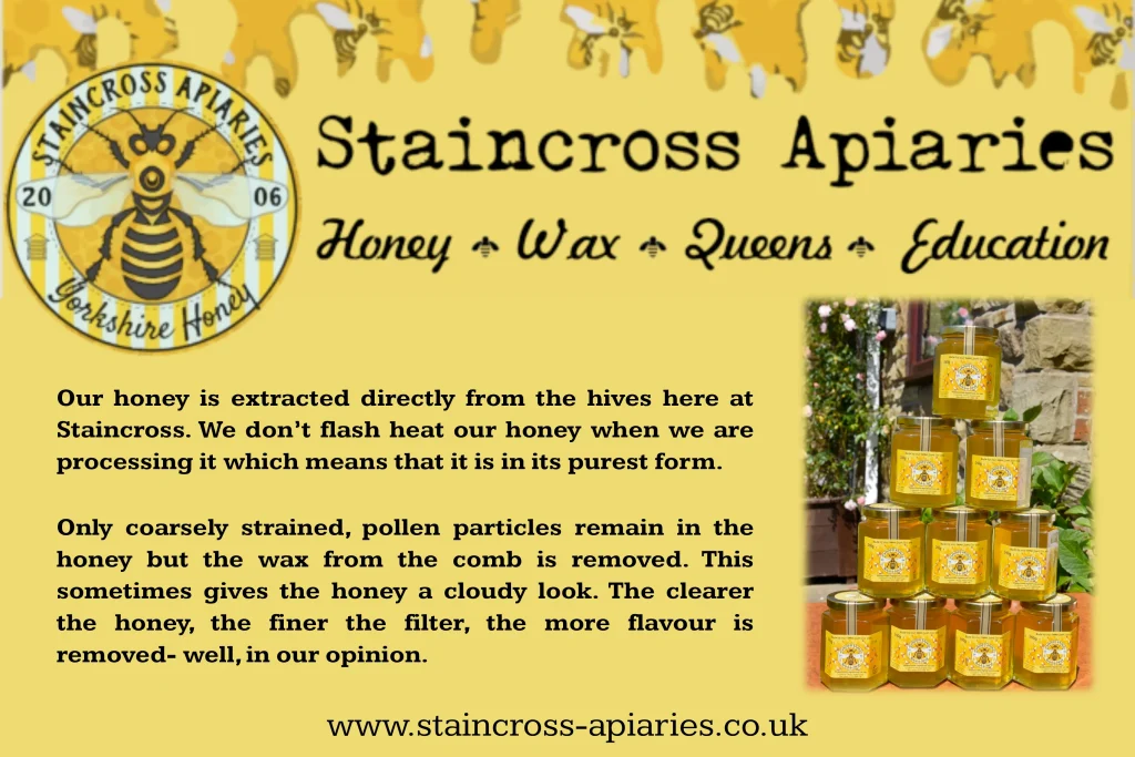 Local Yorkshire honey from Barnsley